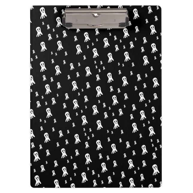 Carpeta De Pinza Fantasma oscuro de Halloween  (Anverso)