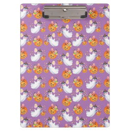 Carpeta De Pinza Fantasma y dulces de Halloween sin fisuras