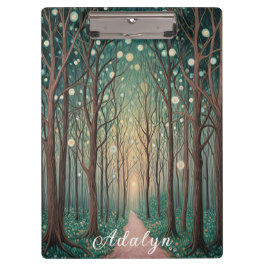 Carpeta De Pinza Fantasmas forestales: Luces flotantes en la madera