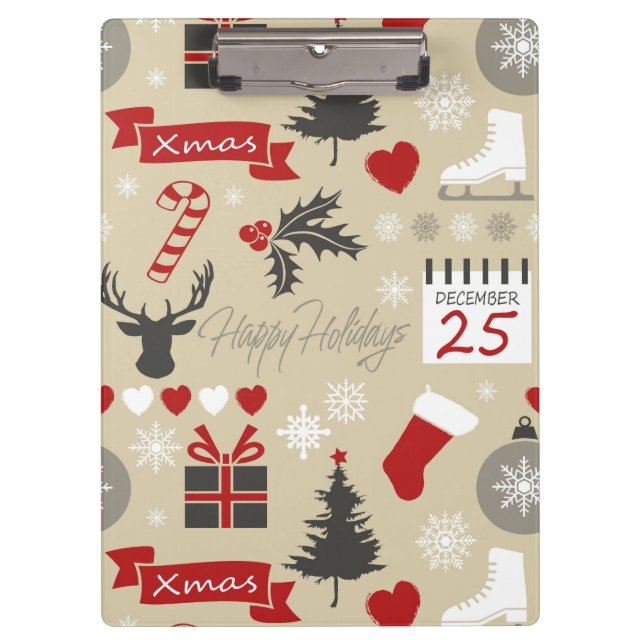 Carpeta De Pinza Felices Fiestas (Anverso)