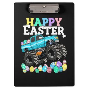 Carpeta De Pinza Felices Huevos de Pascua de Camiones Monstruo