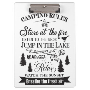 Carpeta De Pinza Feliz Camper Camping