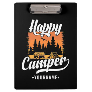 Carpeta De Pinza Feliz Camper Camping Viaje en Caravana