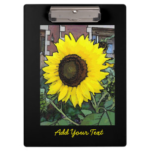 Carpeta De Pinza Feliz cumpleaños Sunflower