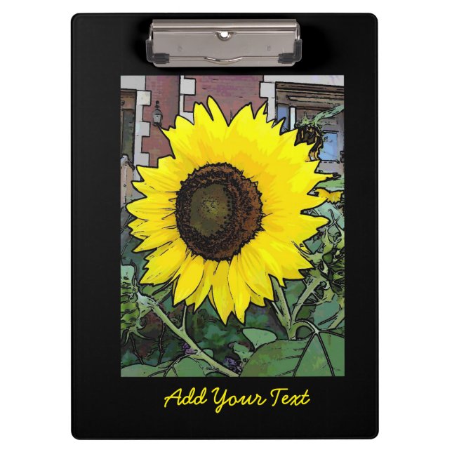 Carpeta De Pinza Feliz cumpleaños Sunflower (Anverso)