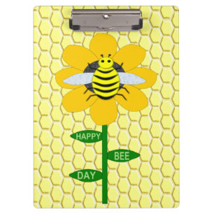 Carpeta De Pinza Feliz Día de las Abejas Cumpleaños Bumblebee