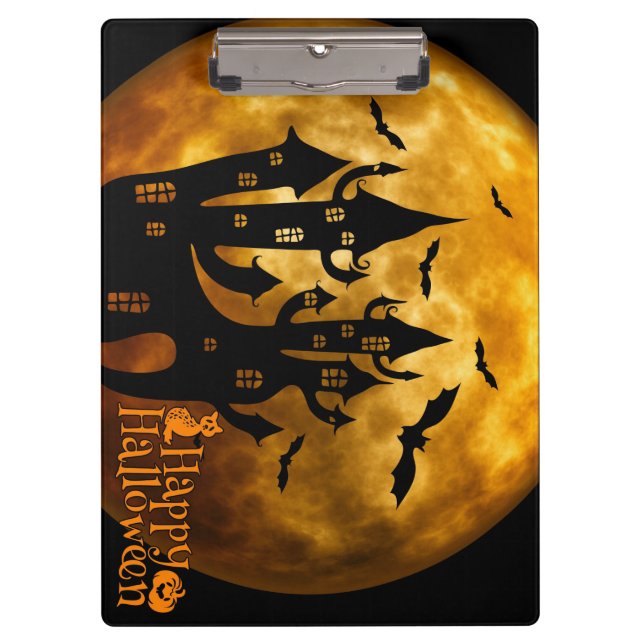 Carpeta De Pinza Feliz Halloween (luna llena) (Anverso)