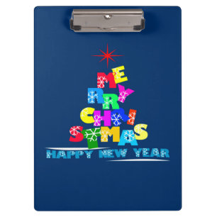 Carpeta De Pinza Feliz Navidad Feliz Año Nuevo