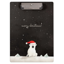 Carpeta De Pinza ¡Feliz Navidad Oso Polar!