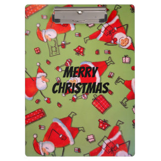 Carpeta De Pinza Feliz Navidad Santa