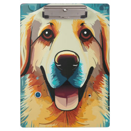 Carpeta De Pinza Feliz papá del Golden Retriever