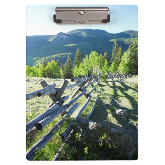 Carpeta De Pinza Fenceline de madera (Anverso)