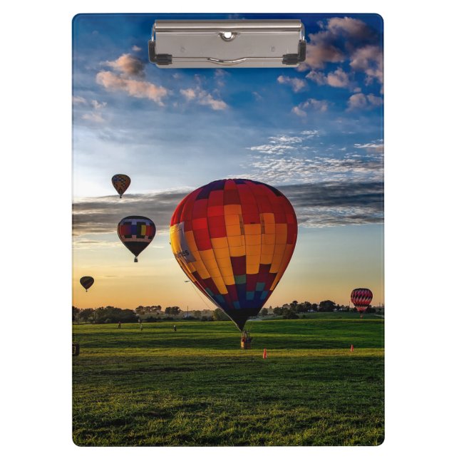 Carpeta De Pinza Festival de globos aerostáticos en un hermoso ciel (Anverso)