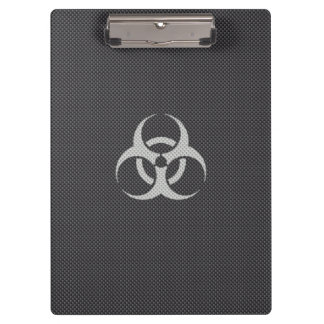 Carpeta De Pinza Fibra de carbono negro blanco y gris tóxico
