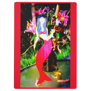 Carpeta De Pinza fiesta de belleza de sirena roja