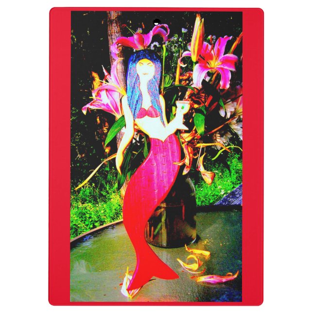 Carpeta De Pinza fiesta de belleza de sirena roja (Reverso)