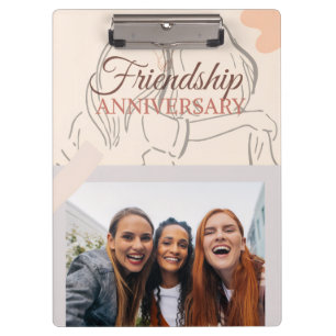 Carpeta De Pinza Fiesta de Celebración de Amistad Elegante con Foto