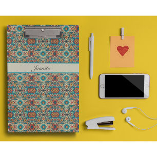 Carpeta De Pinza Fiesta florece, personalizable
