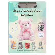 Fiesta infantil Planner Pastel Teddy Bear logotipo