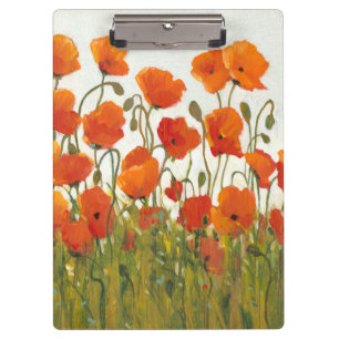 Carpeta De Pinza Filas de amapolas I
