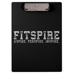 Carpeta De Pinza Fitspire - Aspire, Perspire, Inspire - Workout