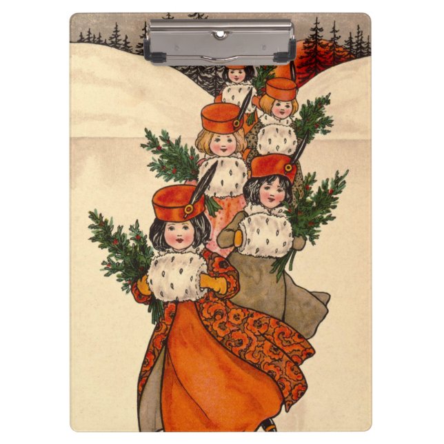 Carpeta De Pinza Five Girls With Furry Muffs - Florence Hardy (Anverso)