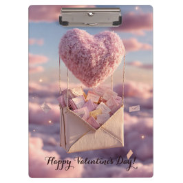 Carpeta De Pinza Floating Heart of Love Letters Design Postcard