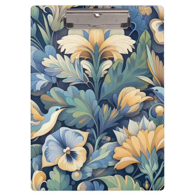 Carpeta De Pinza Flor arte Morris (Anverso)