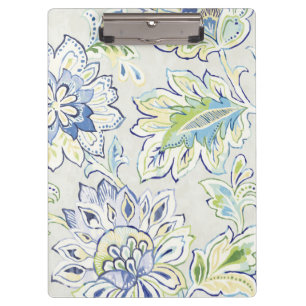 Carpeta De Pinza Flor azul bohemia