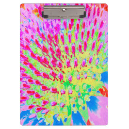 Carpeta De Pinza Flor de Cono Abstracto Arcoíris Multicolor