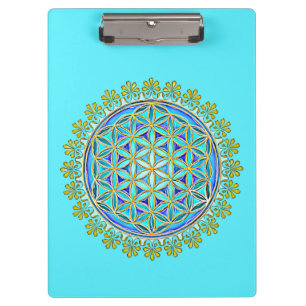Carpeta De Pinza Flor de la Vida - Adornos de Flor Antigua 1