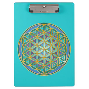 Carpeta De Pinza FLOR DE LA VIDA - Diseño de Geometría Sagrada 1