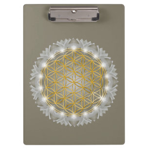 Carpeta De Pinza FLOR DE LA VIDA - Geometría Sagrada Luz 1