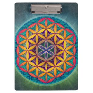 Carpeta De Pinza Flor de vida