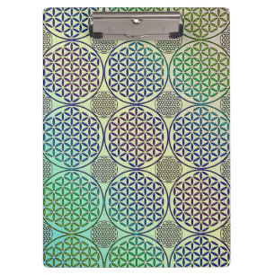 Carpeta De Pinza Flor de vida - estampado de gruns de sello 2