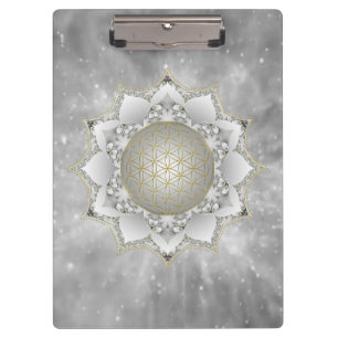 Carpeta De Pinza Flor De Vida - Flores Mandala 1