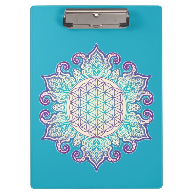 Carpeta De Pinza Flor de vida - Mandala india 2 (Anverso)