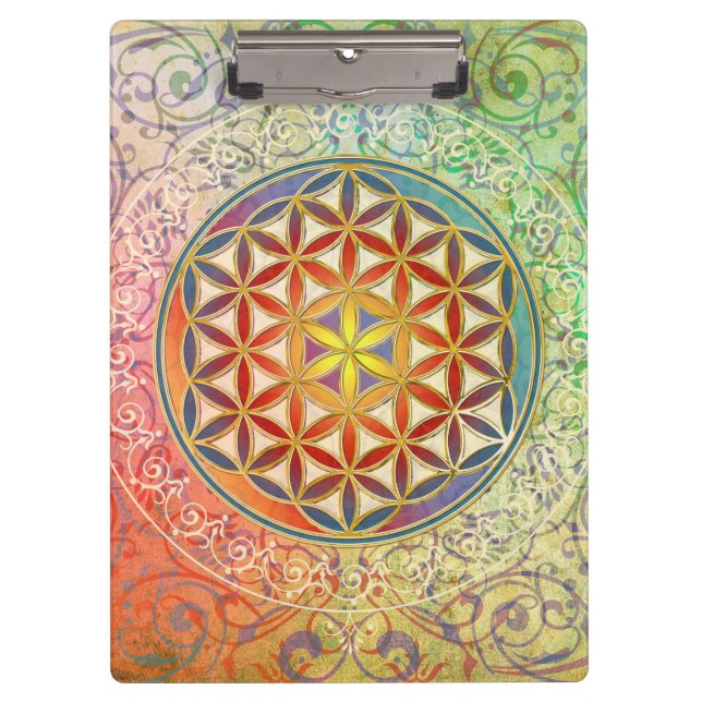 Carpeta De Pinza Flor de vida - Ornamento I (Anverso)