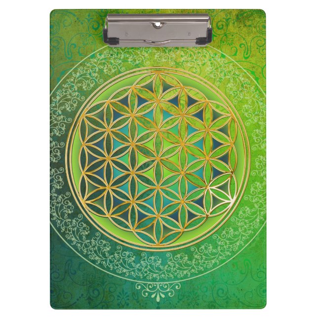 Carpeta De Pinza Flor de vida - Ornamento II (Anverso)