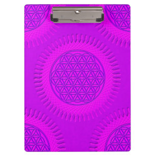 Carpeta De Pinza Flor De Vida - sol - patrón continuo 3