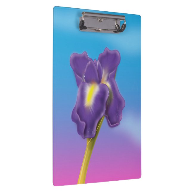 Carpeta De Pinza Flor Iris (Derecha)