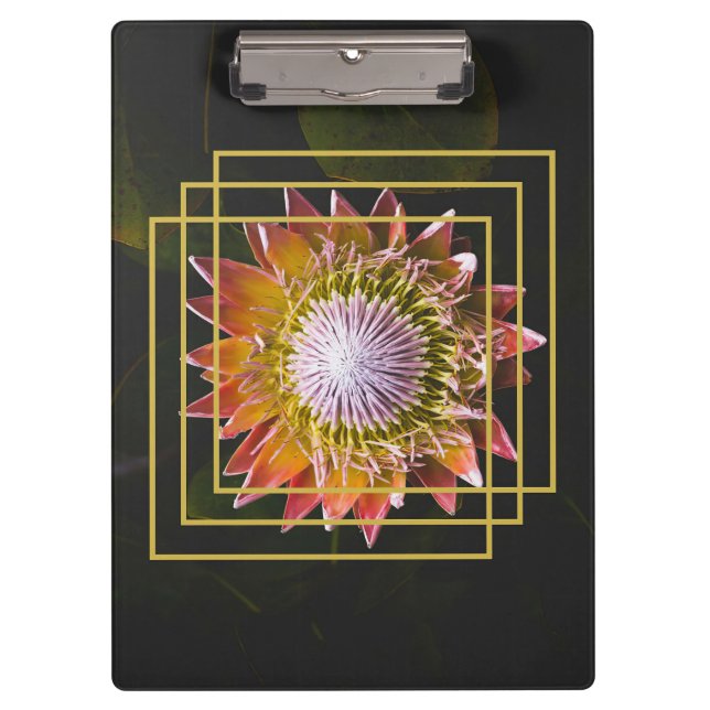 Carpeta De Pinza Flor Lover | Flor cuadrada (Anverso)