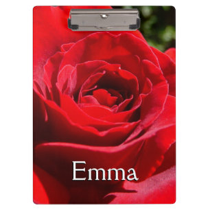 Carpeta De Pinza Flor rosa roja brillante hermosa flor