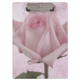 Carpeta De Pinza Flor rosa suave