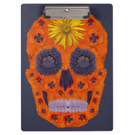 Carpeta De Pinza Flor Skull 1