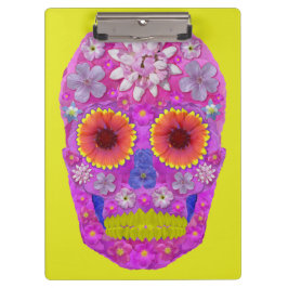Carpeta De Pinza Flor Skull 2