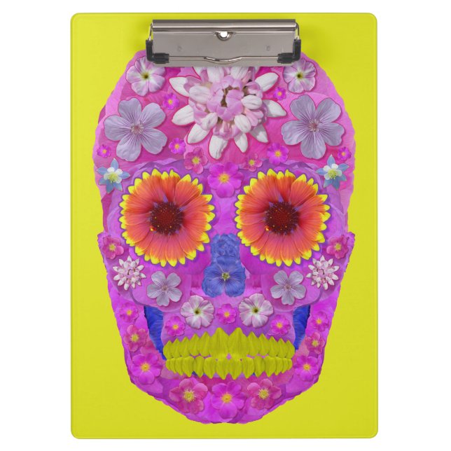 Carpeta De Pinza Flor Skull 2 (Anverso)