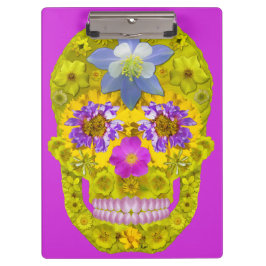 Carpeta De Pinza Flor Skull 3