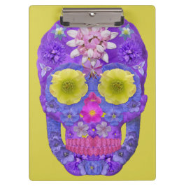 Carpeta De Pinza Flor Skull 5