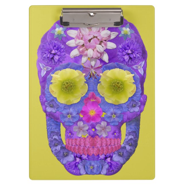 Carpeta De Pinza Flor Skull 5 (Anverso)